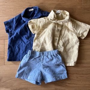 Red creek kids linen bundle, fits 6m- 2Y